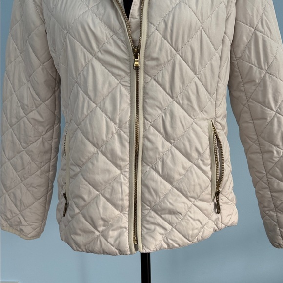 ❤️3/$30 Old Navy Women's Cream Quilted Jacket - Picture 3 of 8